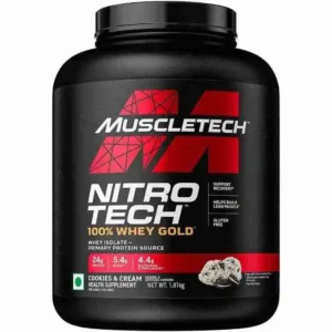 MuscleTech NitroTech 100% Whey Gold Performance Series - 1.81 Kg (4 Lb), French Vanilla Cream